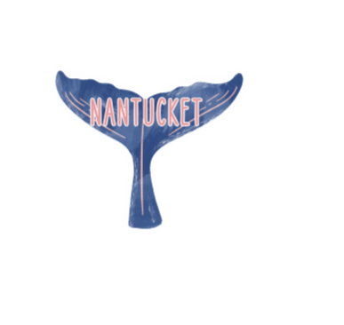 Nantucket Whale Tail Sticker vinyl sticker